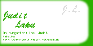 judit lapu business card